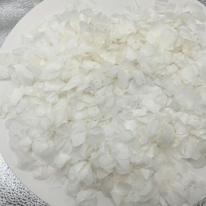 Large leaf embroidered ball white