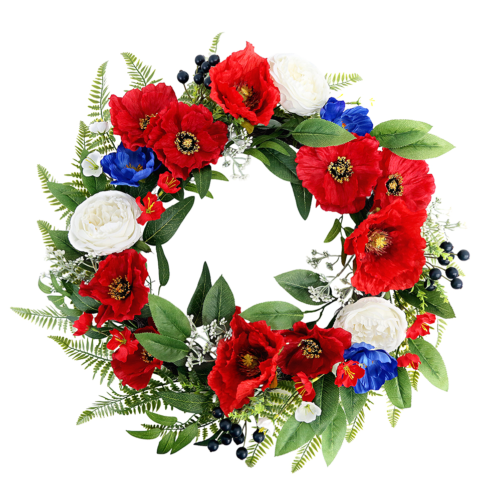RWB POPPY WREATH